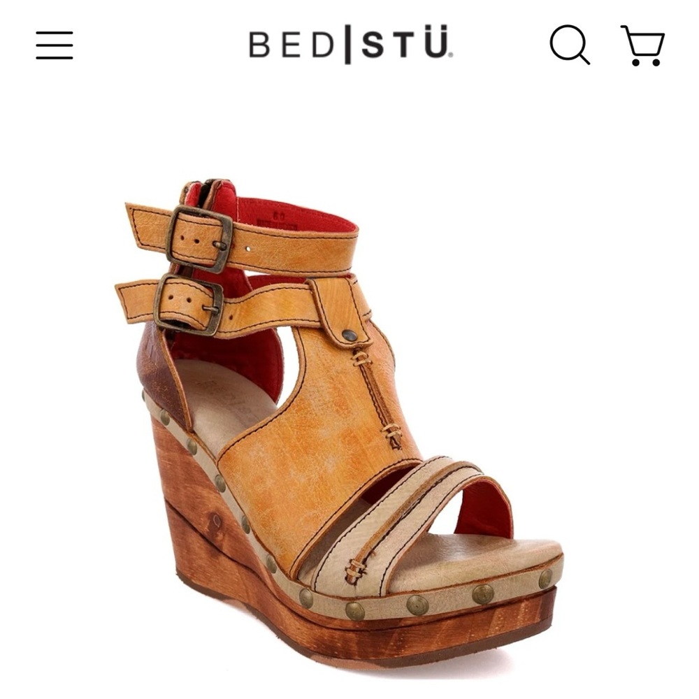 Bed Stu Princess Wedges Size 7